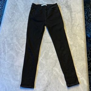 KanCan high rise Jegging skinny jeans. Black. Button front. 3/25
